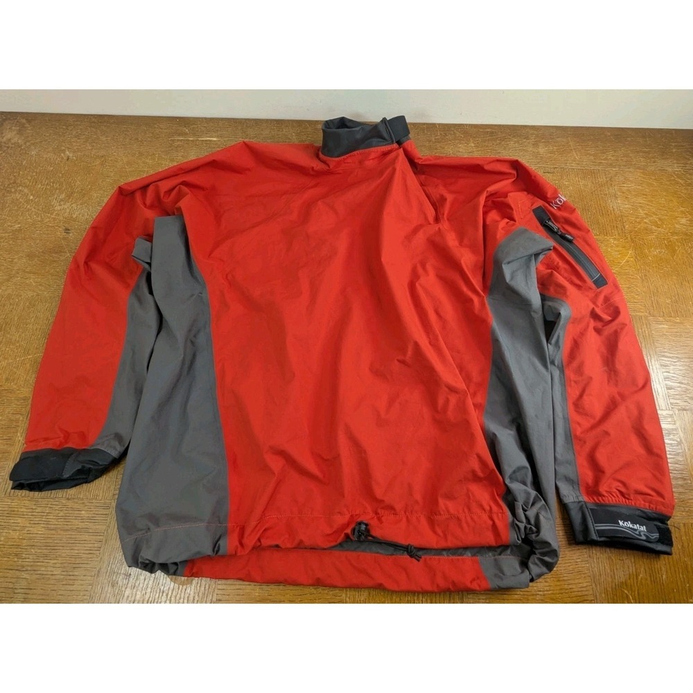 Kokatat Gore-Tex Paddling Jacket - Lightweight Pullover Waterproof Red - Sz L